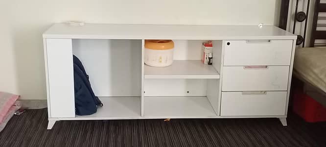 white console table