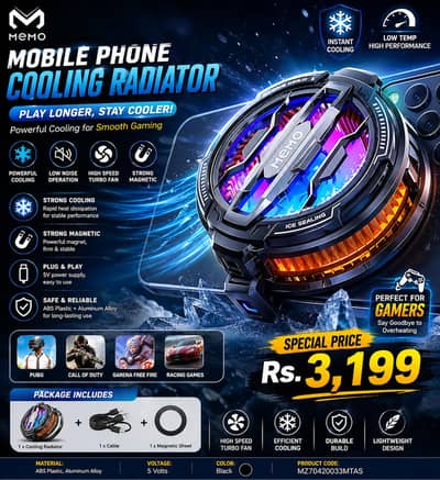  Mobile Phone Cooling Radiator | Gaming Cooler Fan |