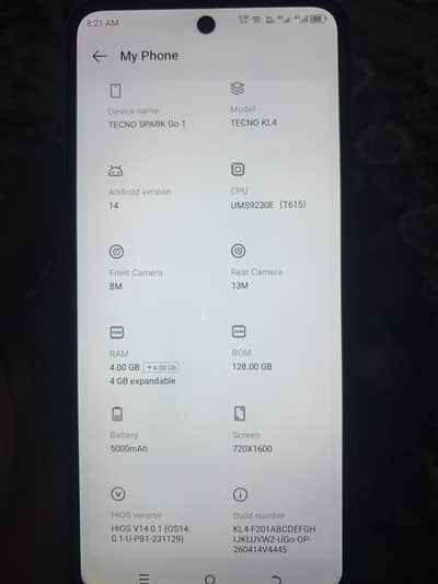 Tecno Spark Go 1