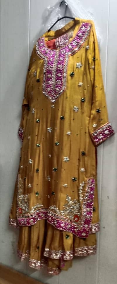 Mastard Yellow Sharara | Brand new condition
