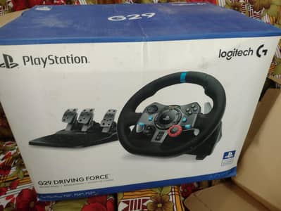 Logitech G29 Driving Force Racing Wheel+Pedals for PS5/PS4/PS3/PC