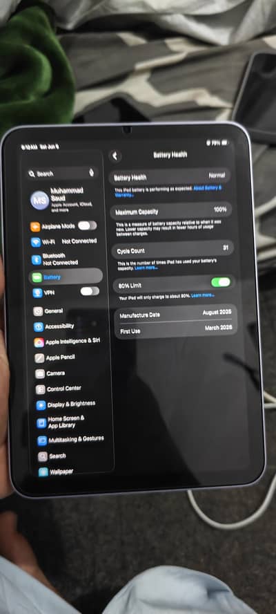 Ipad mini 7 128GB Purple  color