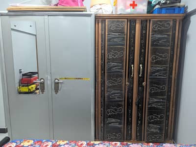 Heavy Duty Iron Almirahs for Sale – 2 Strong & Spacious Wardrobes