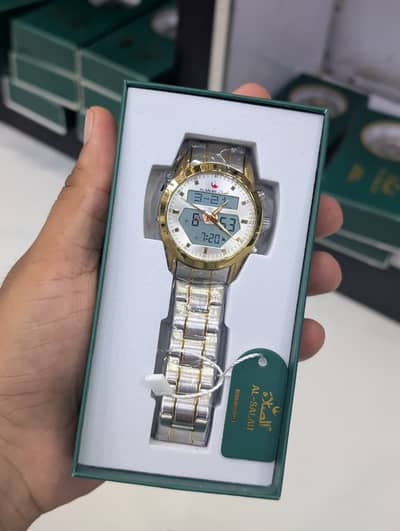 Men al-salah watch dual timer