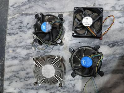 Intel original heatsink with extra fans for cpu