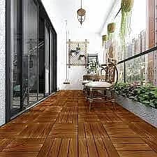 Wooden Floor - Vinyl Floor - Wallpaper - Blinds - Fluted Panel - Grass