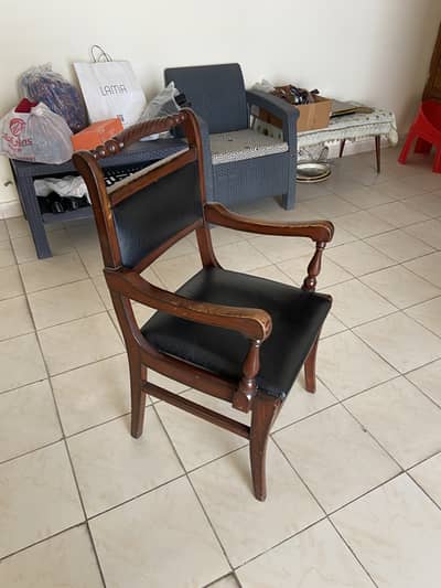 Wooden Table with 8 Chairs
