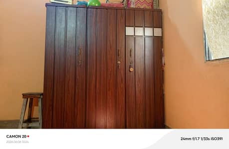 Laminate Wooden complete Bedroom set With mattress urgent sale