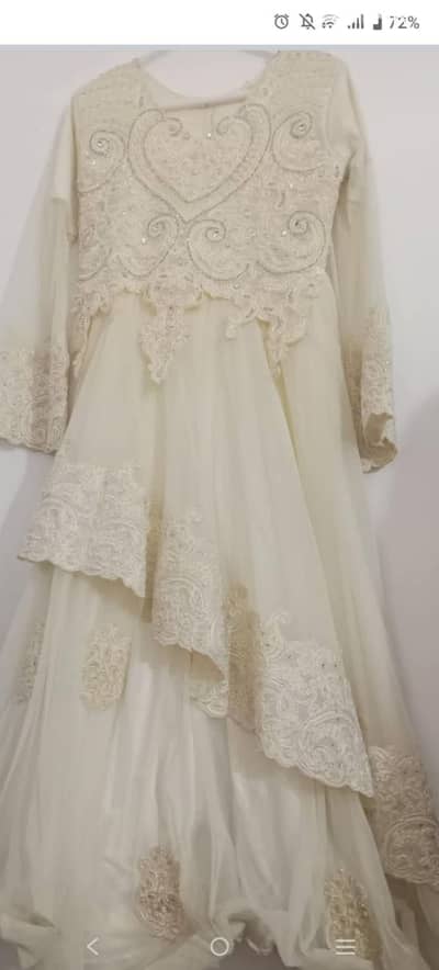 beautiful off white colour maxy