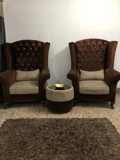 Wing Sofa Set and FREE Rug