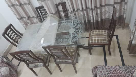 dining table with 6 chairs for sale