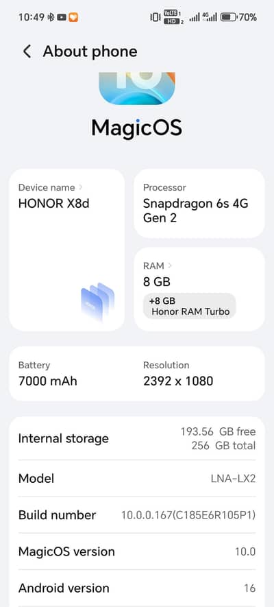Honor X8d