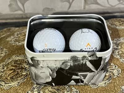 Annika Cutter & Buck Golf Balls – Set of 2 with Display Case