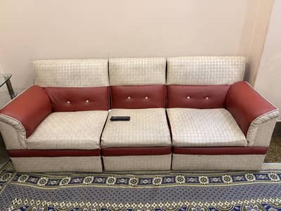 Full Sofa Set with Lshaped Table