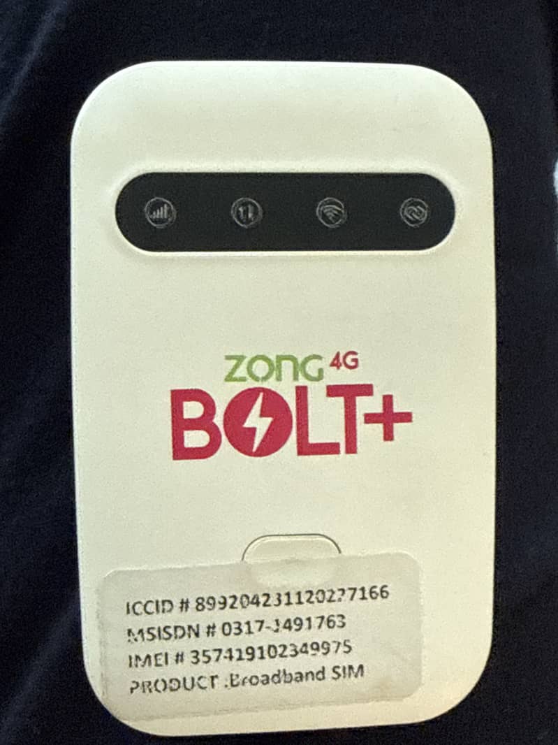 Zong Bolt+ Device 0