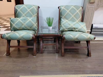 Bedroom Chairs with coffee table