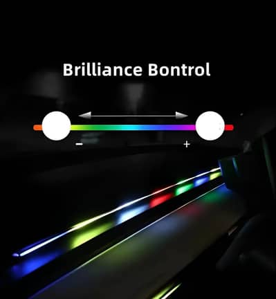 Waterproof USB Fiber Optic Lights 110cm Multi-Color Car Decor