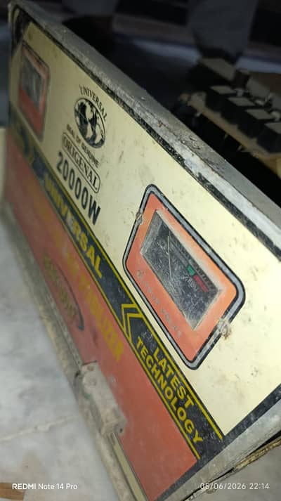 2 stabilizer 20000/20000 watt copper windings 4 automatic relay