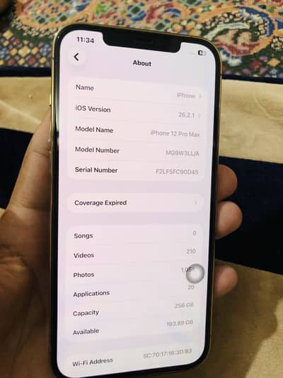 Apple iPhone 12 Pro Max 256gb PTA APPROVED