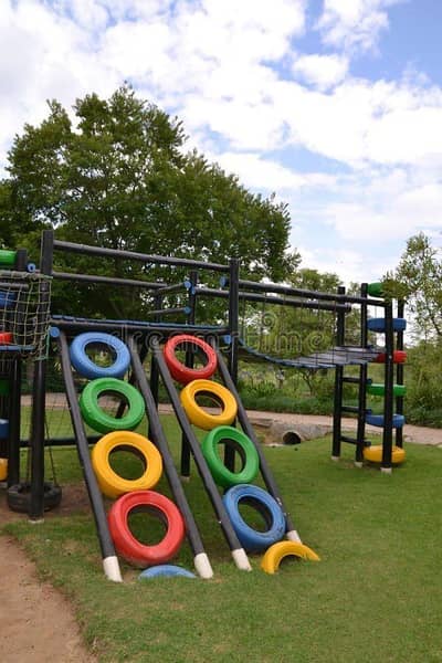 swing slide monkey bar merry go round