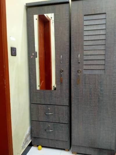 wardrobe with 2 doors and a safe