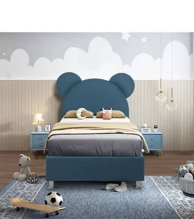 kids bed set, King size bed, wooden almari, Poshish bed, wardrobe