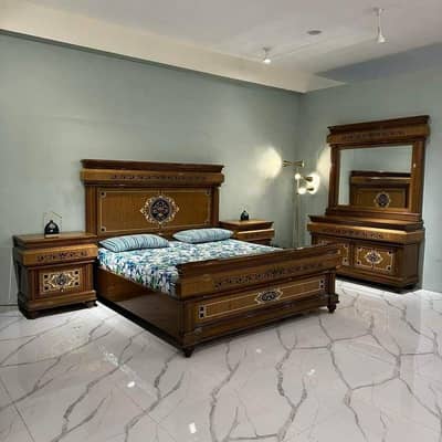 Luxury Sheesham Wooden Bedroom Set - Luxury Bed Set - Bed Set