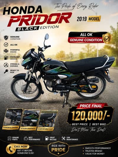 HONDA PRIDOR BLACK COLOR LUSH CONDITION