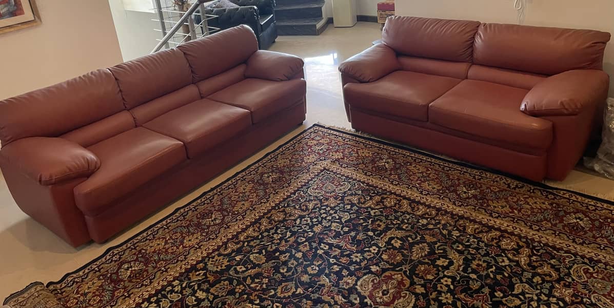 Leather sofa 0