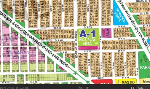 1 Kanal CORNER EXTRA LAND Prime Location AND 120 FT Plot in Sector A | Near X-1 Kids Play Area & Pakistan Square