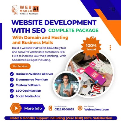 Website Development + Google SEO + Social Media Marketing