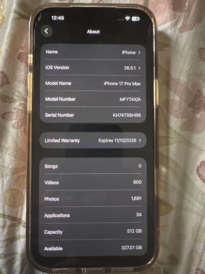 Apple iPhone 17 Pro Max 512 gb