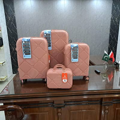 Full unbreakable 4 piece luggage bags 
