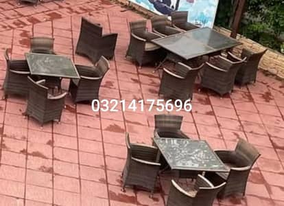 OUTDOOR GARDEN RATTAN UPVC FURNITURE SOFA SET CHAIRS TABLE UMBRELLA