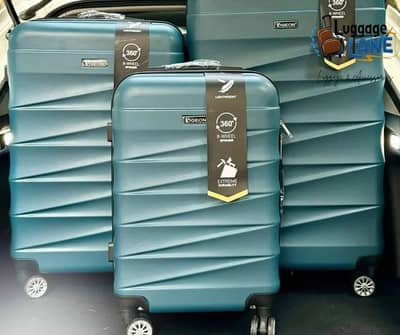Full unbreakable 3 piece luggage bags 