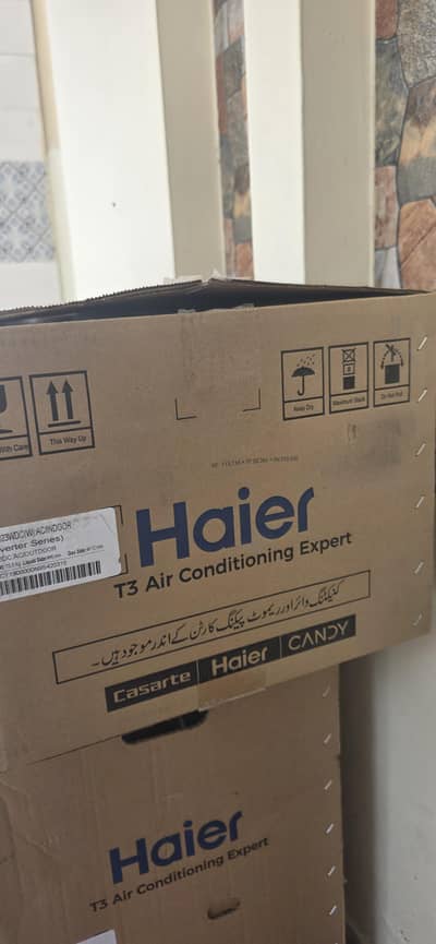 haier 1.5 ton inverter brand new box pack