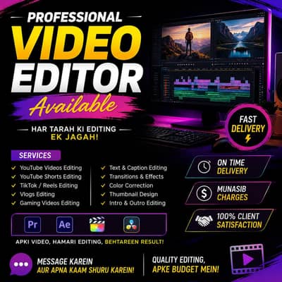 Your Video, My Editing, Amazing Results  eels & Shorts Edito r