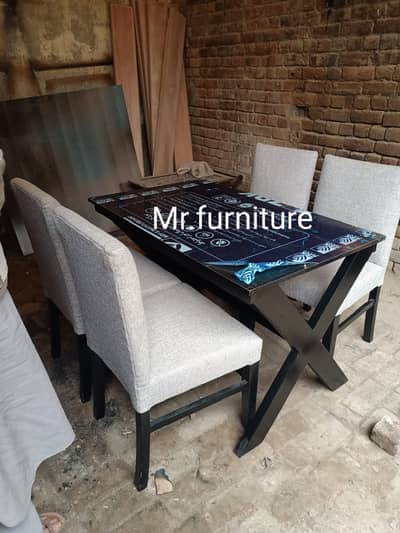 dining table, luxury dining, shesham wood table, glass top table chair