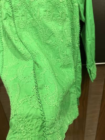 Lawn embroidered shirt (suit)