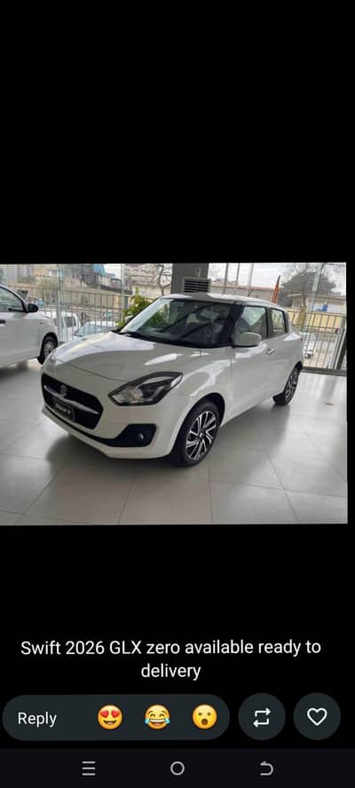 Suzuki Swift 2026 GLX CVT 2026 Zero White