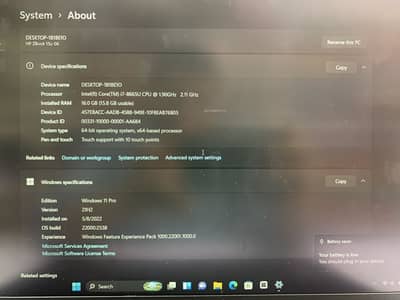 HP ZBOOK i7 8 GENERATION