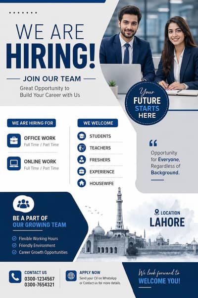 Golden opportunity available in lahore