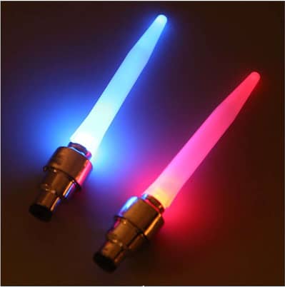 Motion Activated Glow Bike Flashlight – Multicolor LED Tire Valve Cap