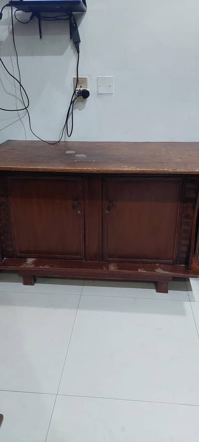 Wooden iron stand