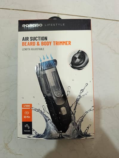 Porodo air suction adjustable hair trimmer waterproof for sale