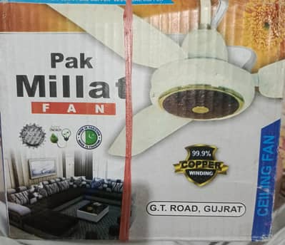 pak Millat ceiling fan New box pack