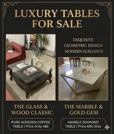 Table - Centre Table - Pure Wooden Coffee Table For Sale
