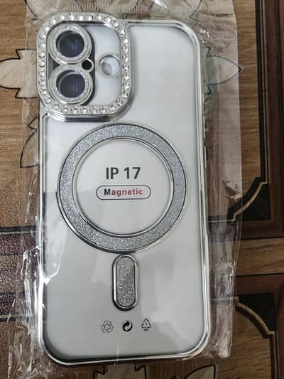 IPhone 17 diamond glam case with lens protection