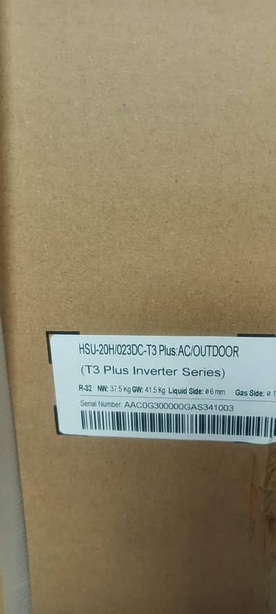 Haier Ac Invertor model no Hsu-20H/023dc-t3 Plus
