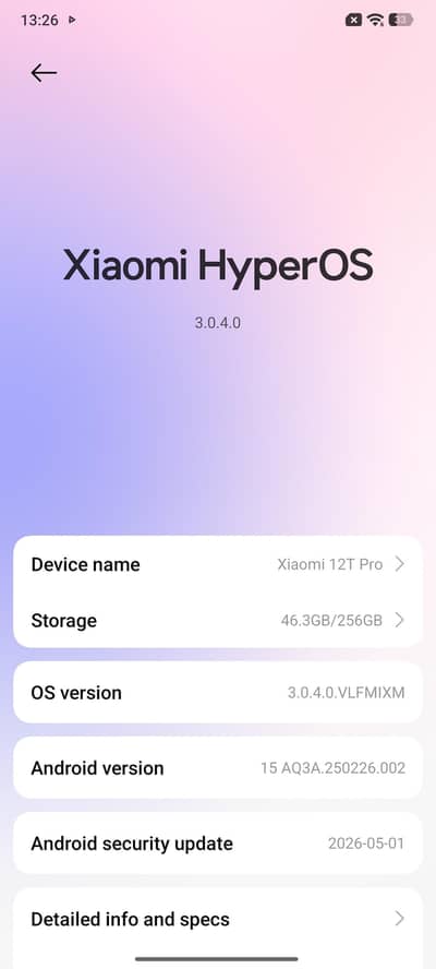 Xiaomi 12T Pro